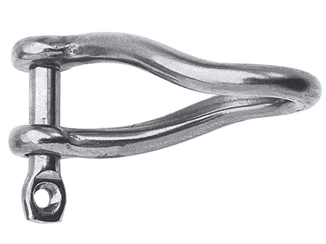 Talamex, shackle twisted long, stainless steel AISI 316, 5 mm x 30 mm, (08503005), 10 pcs