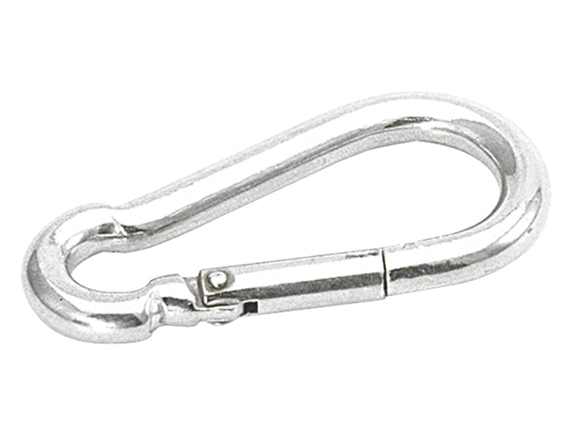 Talamex, carabiner hook in stainless steel AISI 316, 10 mm x 100 mm