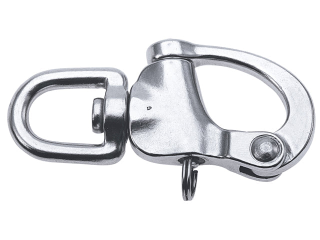 Talamex, snap shackle with eye, stainless steel AISI 316, 22 mm x 128 mm