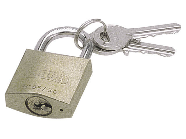 Abus, padlock in brass and steel, 30 mm (33665), 6 pcs