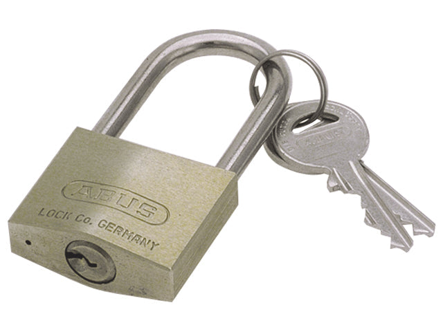Abus, padlock in brass and steel, 40 mm x 23 mm x 63 mm (32135), 3 pcs