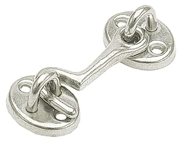 Talamex, cabin hook, brass chrome-plated, 76 mm