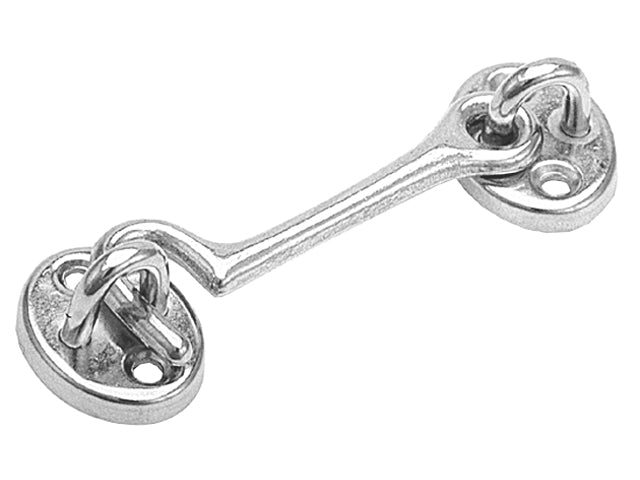 Talamex, cabin hook, brass chrome-plated, 76 mm