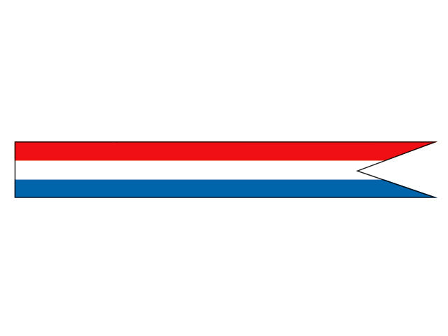 Talamex, pennant in spun polyester, 25 cm x 250 cm