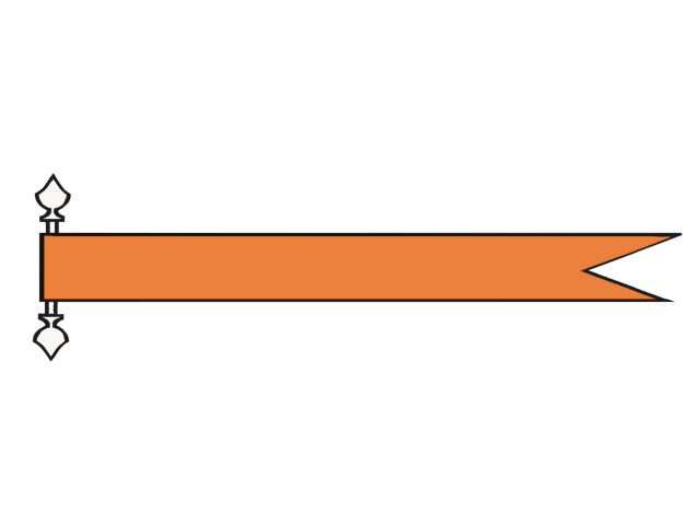 Talamex, streamer orange, 275 x 25 cm