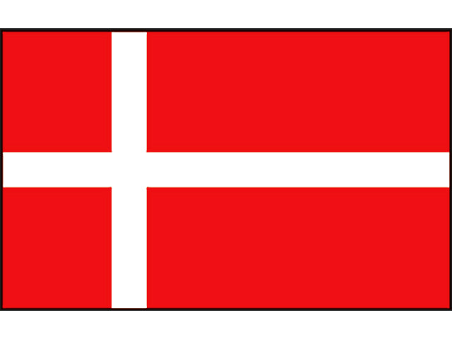 Talamex, Danish flag, spun polyester, 20 cm x 30 cm