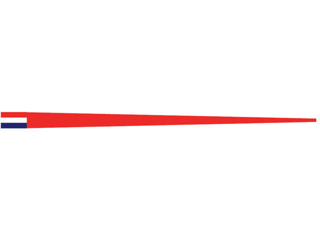 Talamex, burgee, spun polyester, 300 cm