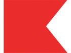 NauticPro.dk | Talamex, Signalflag B 30X36, International Kode Bravo, Indikator for Farligt Gods og Racing Protester