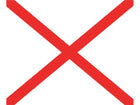 NauticPro.dk | Talamex, Signalflag V, 30X36, International kode: Victor, 1stk