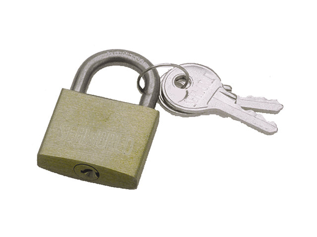 Talamex, padlock, stainless steel, brass, 40 mm