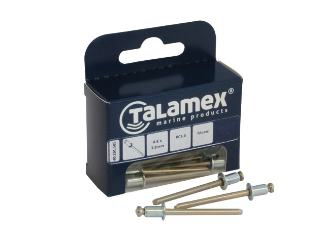 Talamex, monel blind rivet with stainless steel mandrel, 4.8 x 8.6 mm, (40101507), 6 pcs
