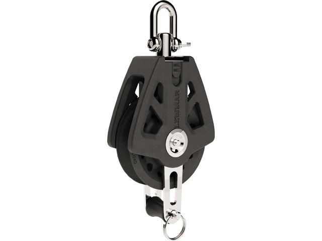 Lewmar, single block with becket, black, 72 mm (29927204BK)