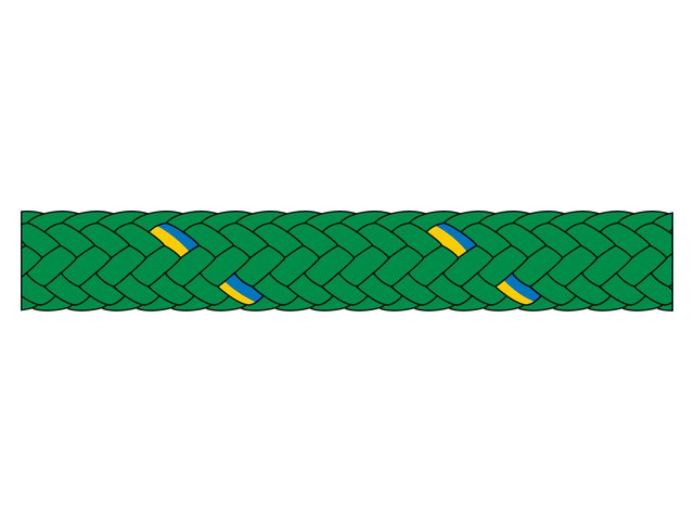 Talamex, cruising line, polyester, 8 mm x 200 m, green