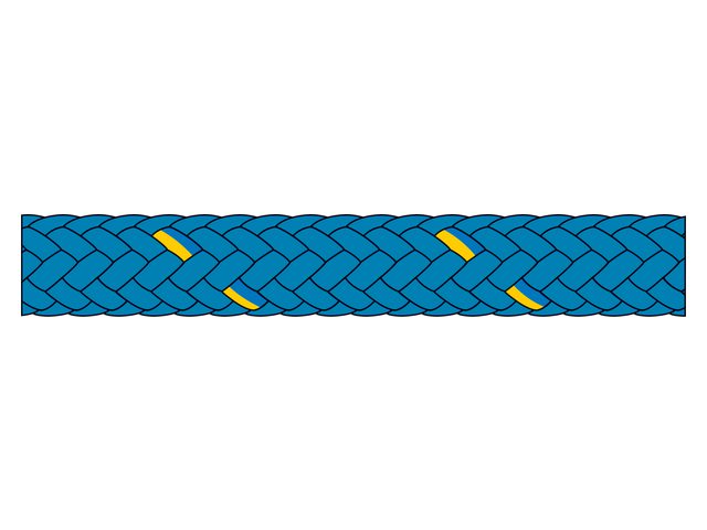 Talamex, cruising rope, polyester, 12 mm x 200 m, blue