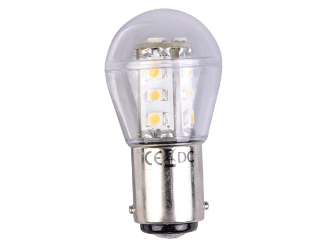 NauticPro.dk | Talamex, Dæmpbar LED-pære, 10-30V, BA15d, 140 lumens, 1 stk