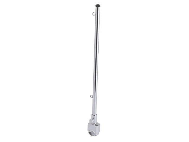 Talamex, flagpole, brass chrome-plated, 35 cm x 25 mm