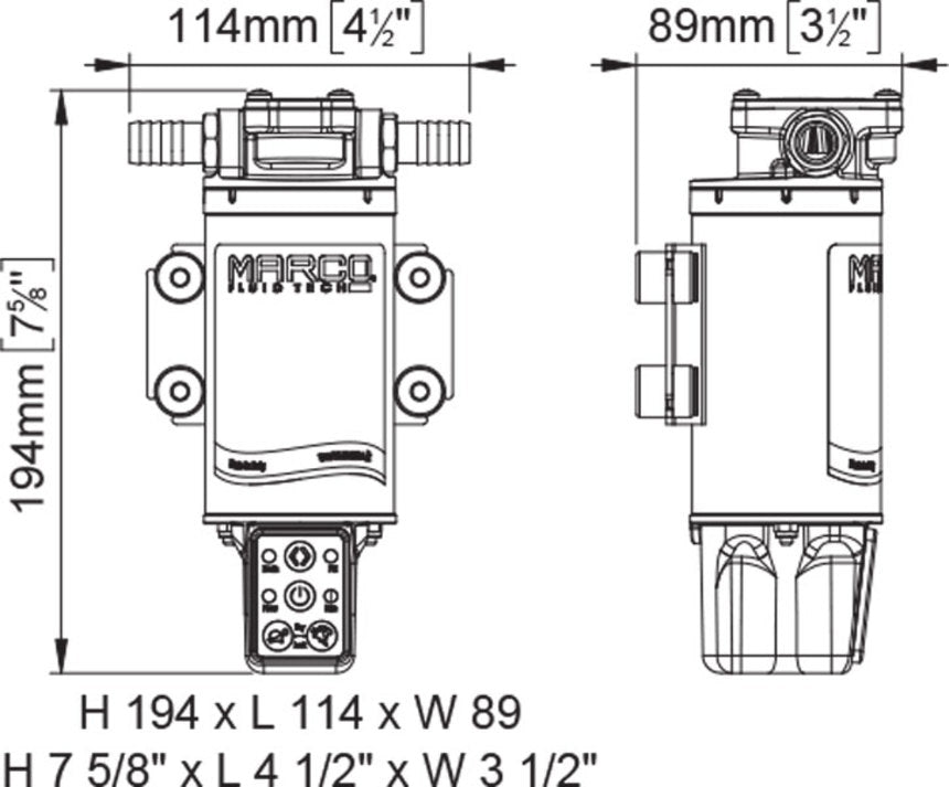 Marco, reversible pump, 10 l/min (164 095 15)