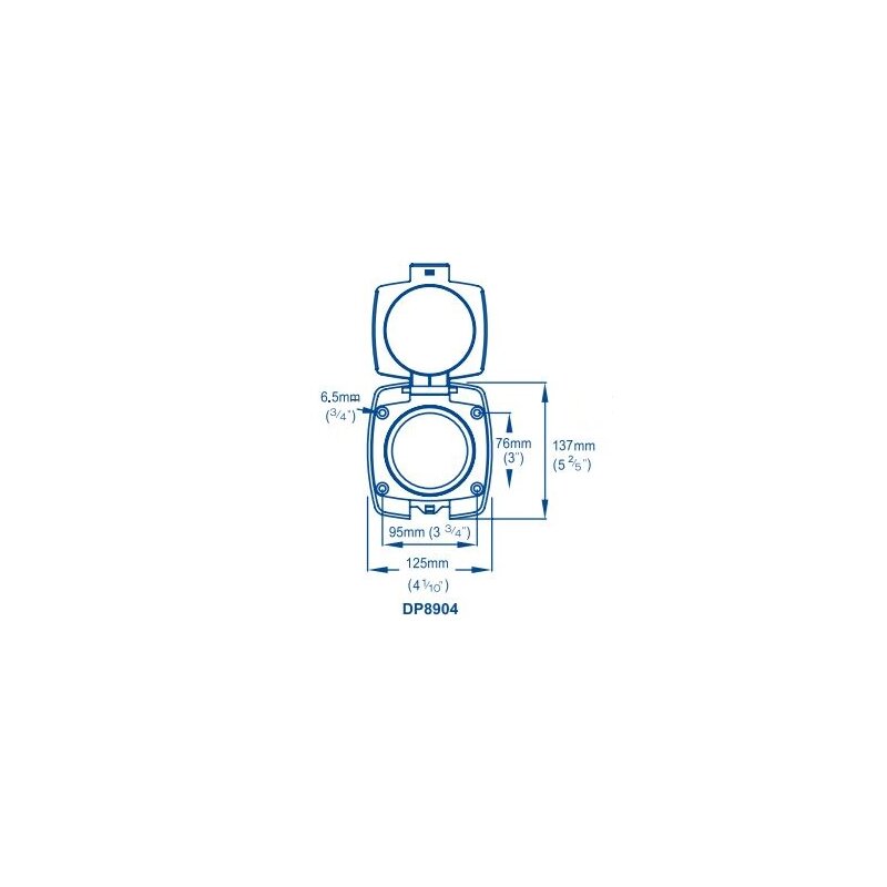 Whale, deck plate kit, plastic (DP8904)